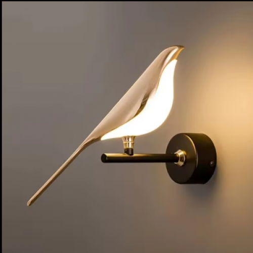 Modern Nordic Wall Bird Lamp Restaurant Personality Glass Chandelier Lamp For Living Room Bedroom Hotel Wall Sconce